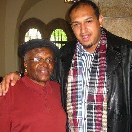 Faizel with Archbishop Tutu